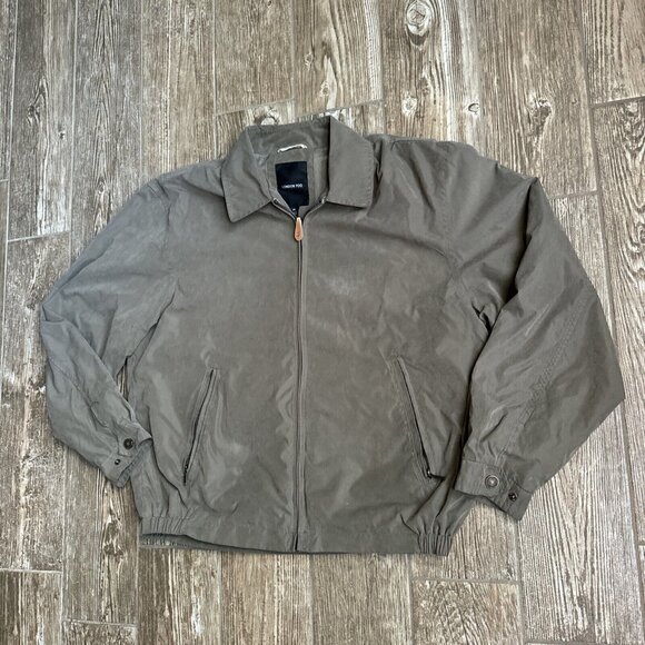 Vintage Mens London Fog Jacket Grandpa Windbreaker Zip Up M Banded 90s Y2K - Picture 2 of 9